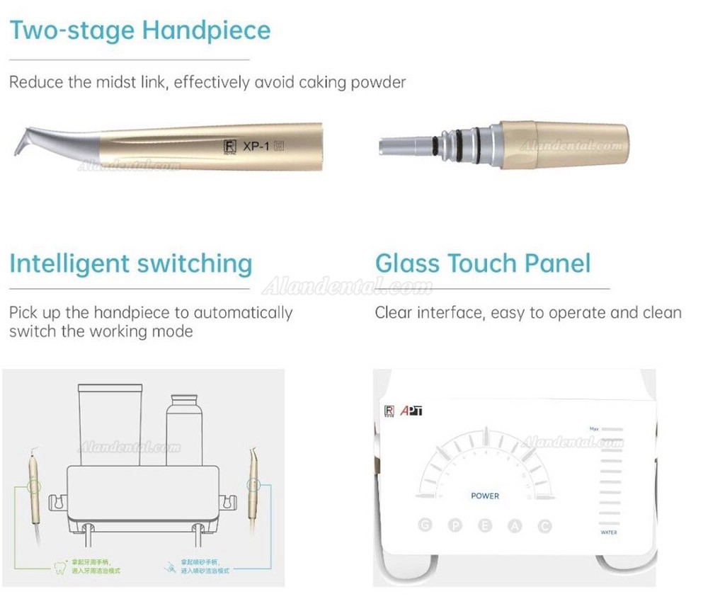 Refine APT 2 in 1 Dental Ultrasonic Scaler & Air Polisher Compatible With EMS Prophylaxis Master